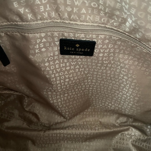 Kate Spade authentic black 100% cow leather tote - Picture 3 of 6
